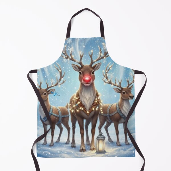 Item preview, Rudolph's Light: Three Reindeer in a Magical Winter Night designed and sold by Shawdar.