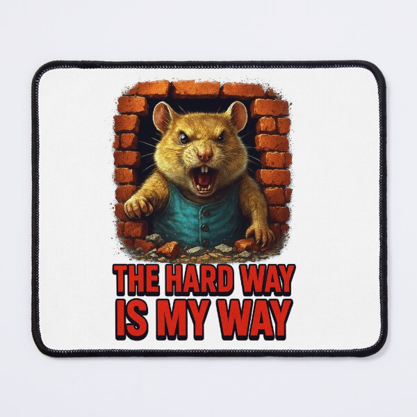 Item preview, Angry Hamster – The Hard Way Is My Way designed and sold by the-dovlat.
