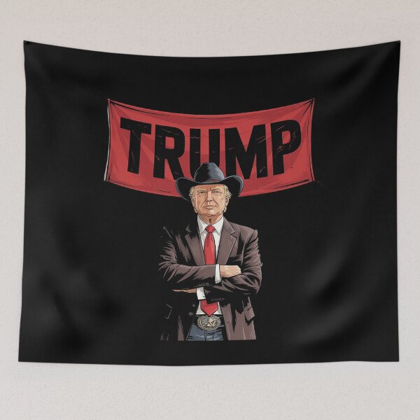 Item preview, Cowboy Trump Western Trump MAGA  designed and sold by GamtosMintys.