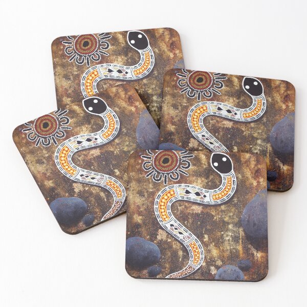 Item preview, Authentic Aboriginal Art - The Snake designed and sold by HogarthArts.