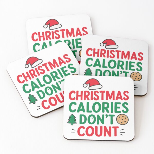 Item preview, Christmas Calories Don’t Count Retro Typography designed and sold by mbmstores.