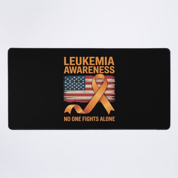 Item preview, Leukemia Awareness We Fight Cancer Together America Flag USA designed and sold by HardcoreTour.