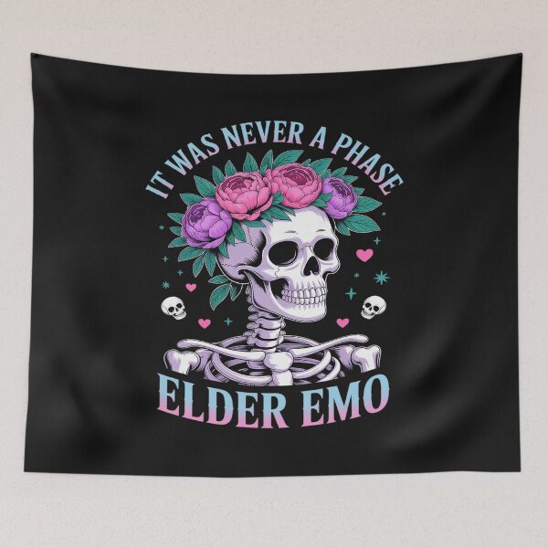 Item preview, Elder Emo Club Skeleton It Was Never A Phase designed and sold by TAYLOROUSDALE.