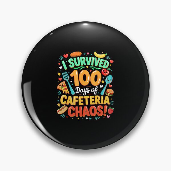 Item preview, I Survived 100 Days Of School Cafeteria Chaos Lunch Lady designed and sold by MariaEdna1.