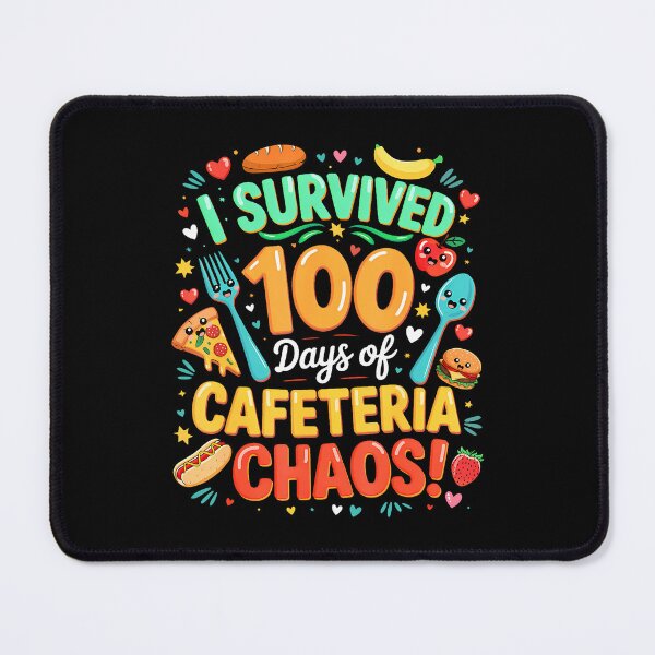 Item preview, I Survived 100 Days Of School Cafeteria Chaos Lunch Lady designed and sold by MariaEdna1.