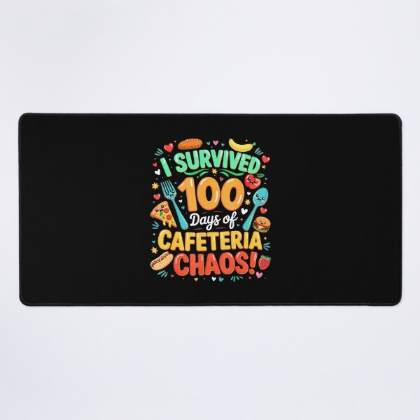 Item preview, I Survived 100 Days Of School Cafeteria Chaos Lunch Lady designed and sold by MariaEdna1.