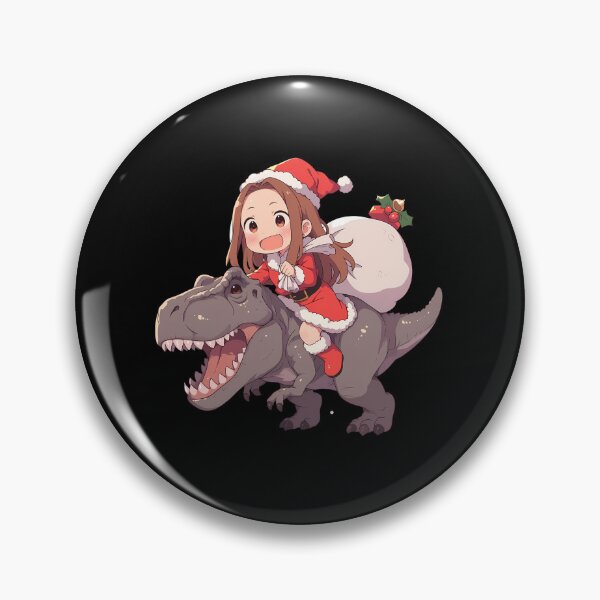 Item preview, Takagi Santa Riding Dinosaur Teasing Master Takagi San Anime designed and sold by Raslbazola.