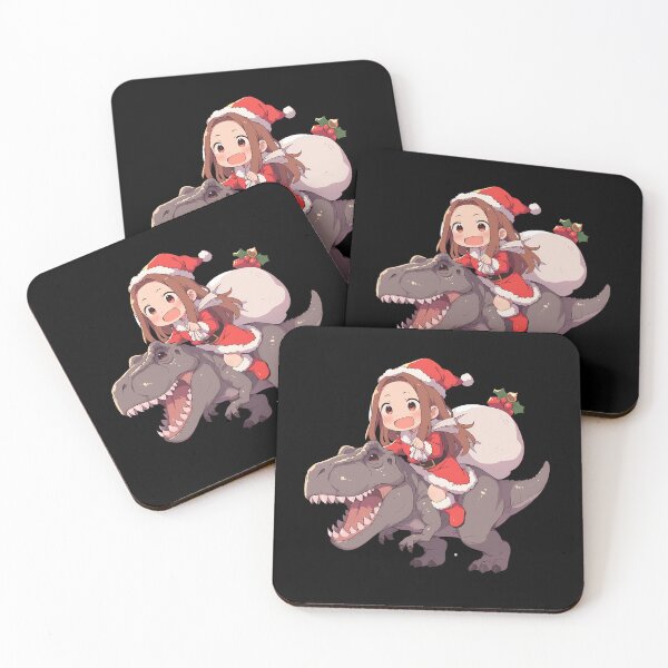 Item preview, Takagi Santa Riding Dinosaur Teasing Master Takagi San Anime designed and sold by Raslbazola.