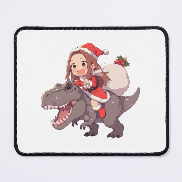 Item preview, Takagi Santa Riding Dinosaur Teasing Master Takagi San Anime designed and sold by Raslbazola.
