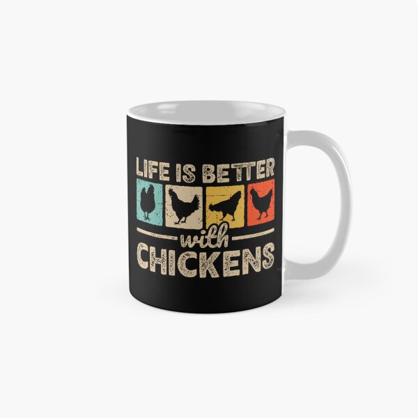 Item preview, Life Is Better With Chickens Farm Funny Chicken Farmer designed and sold by GeorgeneCharlo.