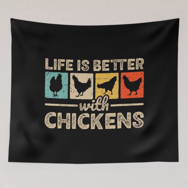 Item preview, Life Is Better With Chickens Farm Funny Chicken Farmer designed and sold by GeorgeneCharlo.