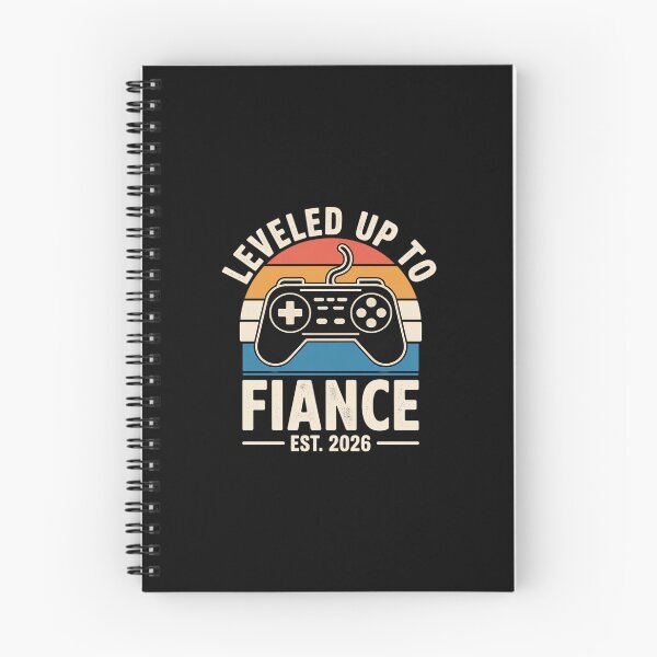 Item preview, Leveled Up to Fiance 2026 Newly Engaged Married Man Wedding designed and sold by HardcoreTour.