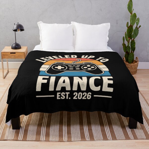 Item preview, Leveled Up to Fiance 2026 Newly Engaged Married Man Wedding designed and sold by HardcoreTour.