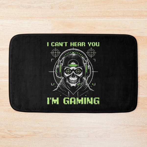 Item preview, I Can't Hear You I'M Gaming Funny Gamer Skeleton Video Games designed and sold by MariaEdna1.