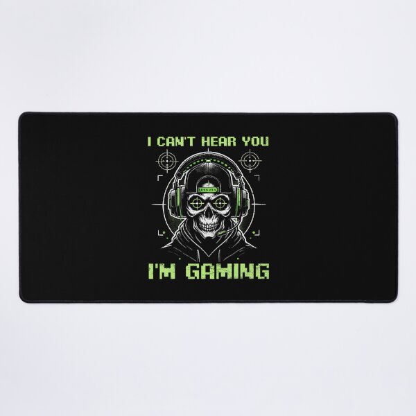 Item preview, I Can't Hear You I'M Gaming Funny Gamer Skeleton Video Games designed and sold by MariaEdna1.
