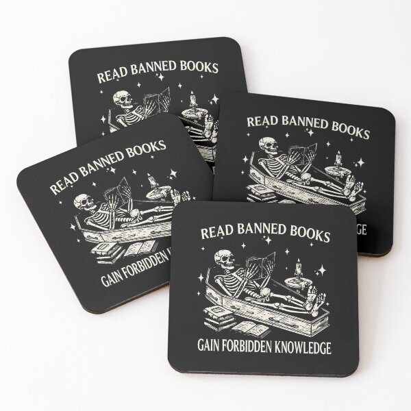 Item preview, Funny Skeleton Read Banned Books Gain Forbidden Knowledge designed and sold by LeanneCarolina.
