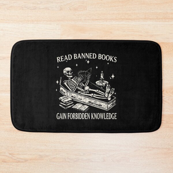 Item preview, Funny Skeleton Read Banned Books Gain Forbidden Knowledge designed and sold by LeanneCarolina.