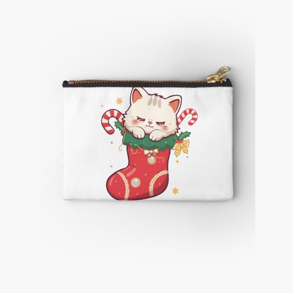 Item preview, Cute Cat in Christmas Stocking | Kawaii Holiday Kitten designed and sold by SlomianyPisarz.