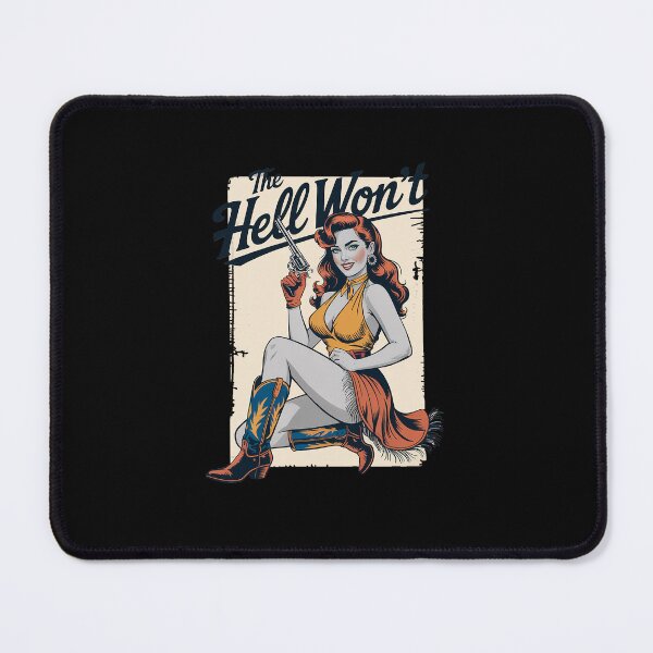 Item preview, The Hell I Won't! Badass Western Rodeo Cowgirl designed and sold by LKappa3Faber.