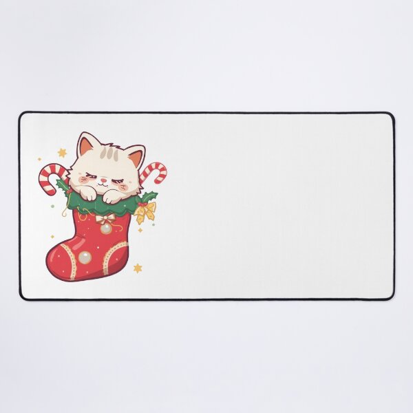 Item preview, Cute Cat in Christmas Stocking | Kawaii Holiday Kitten designed and sold by SlomianyPisarz.