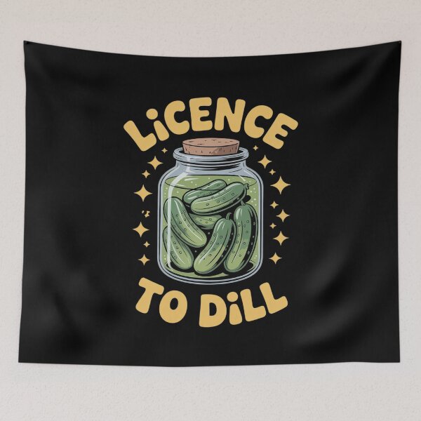 Item preview, Licence to Dill Funny Pickle Pun Humour designed and sold by HardcoreTour.