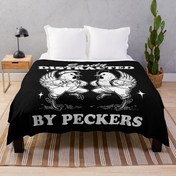 Item preview, Easily Distracted By Peckers Farm Life Funny Chicken Humor designed and sold by GeorgeneCharlo.