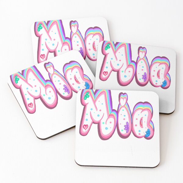 Item preview, Mia - The top 10 best Personalized Custom Name gift | Pink Preppy Floral designed and sold by Artonmytee.