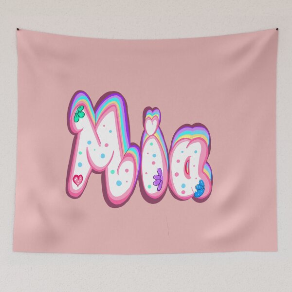 Item preview, Mia - The top 10 best Personalized Custom Name gift | Pink Preppy Floral designed and sold by Artonmytee.