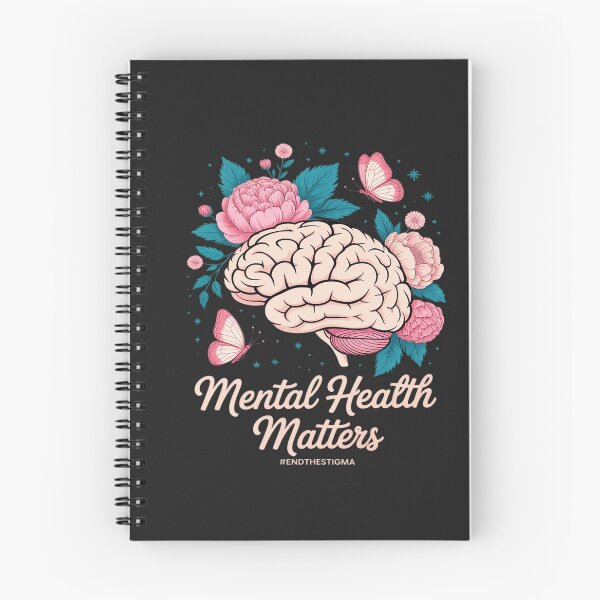 Item preview, End The Stigma Mental Health Matters Awareness Brain Floral designed and sold by VladimiaPutin.
