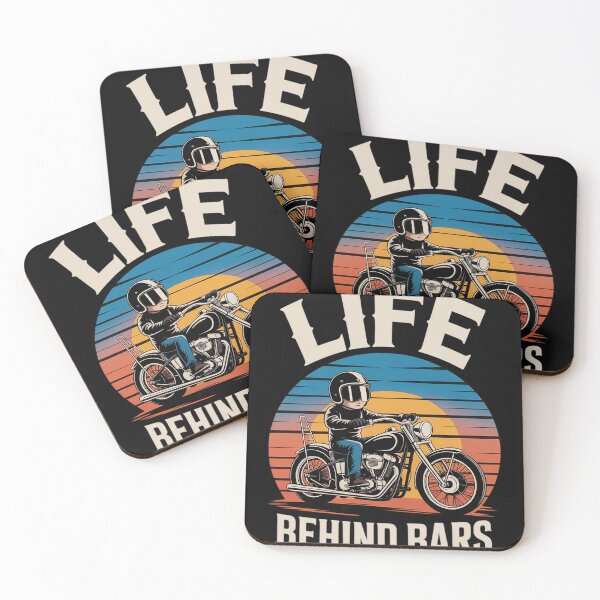Item preview, Life Behind Bars Funny Motorcycle Rider Biker designed and sold by HardcoreTour.
