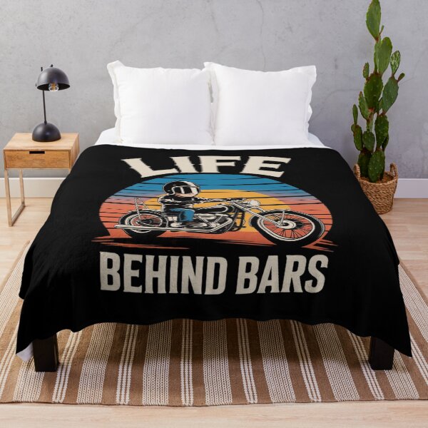 Item preview, Life Behind Bars Funny Motorcycle Rider Biker designed and sold by HardcoreTour.