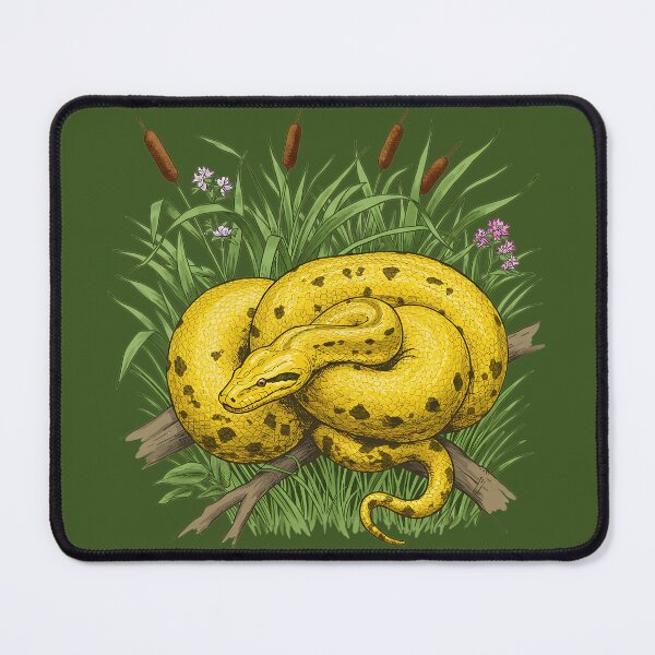 Item preview, Yellow Anaconda Among Riverbank Reeds designed and sold by BirdsnStuff.