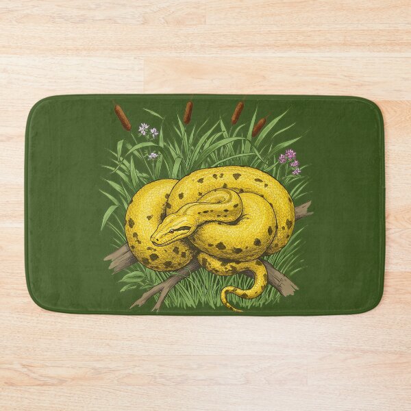 Item preview, Yellow Anaconda Among Riverbank Reeds designed and sold by BirdsnStuff.