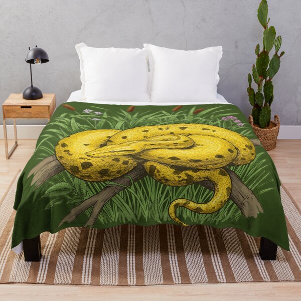Item preview, Yellow Anaconda Among Riverbank Reeds designed and sold by BirdsnStuff.