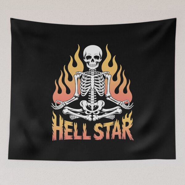 Item preview, Skeletons Yoga become Hell Star  designed and sold by HollyBellArtSte.