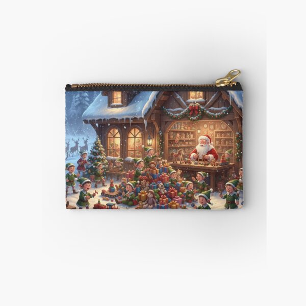 Item preview, Santa's Bustling Christmas Workshop with Elves designed and sold by Shawdar.