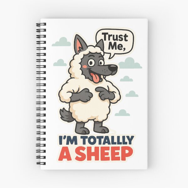 Item preview, Trust Me, I’m Totally a Sheep – Funny Wolf Disguise designed and sold by the-dovlat.