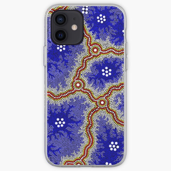 Aboriginal Art Authentic - Water Wetlands iPhone Soft Case