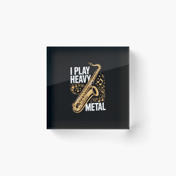 Item preview, Saxophone I Play Heavy Metal Saxophonist Euphonium Baritone  designed and sold by IhanVaanMaArt.