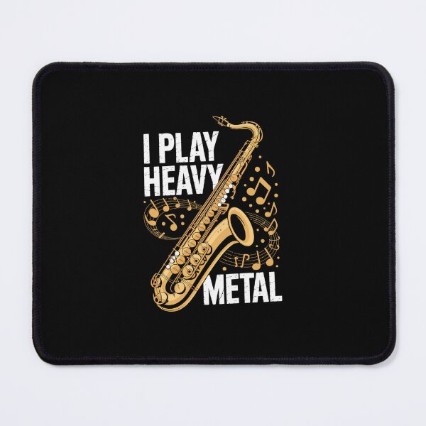 Item preview, Saxophone I Play Heavy Metal Saxophonist Euphonium Baritone designed and sold by IhanVaanMaArt.