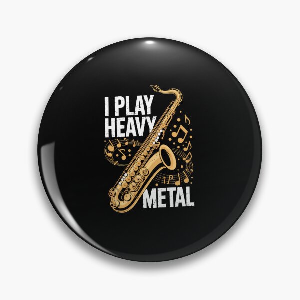Item preview, Saxophone I Play Heavy Metal Saxophonist Euphonium Baritone  designed and sold by IhanVaanMaArt.