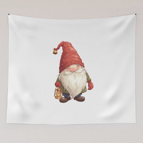 Item preview, Cozy Christmas Gnome with Lantern | Festive Winter Elf designed and sold by SlomianyPisarz.