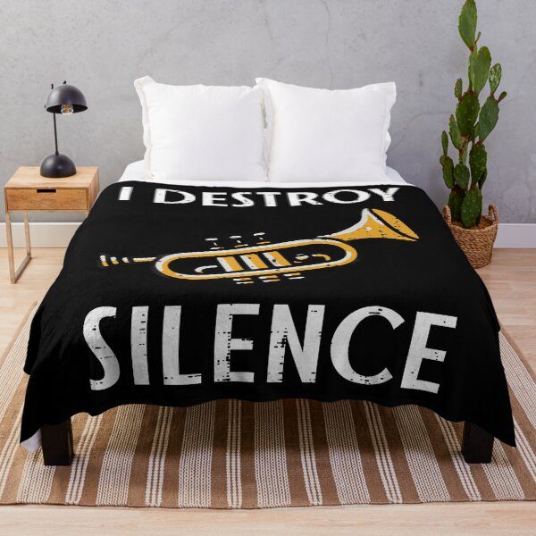 Item preview, Trumpet I Destroy Silence Funny Jazz Music designed and sold by LeanneCarolina.