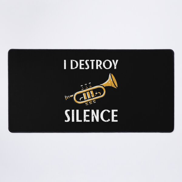 Item preview, Trumpet I Destroy Silence Funny Jazz Music designed and sold by LeanneCarolina.