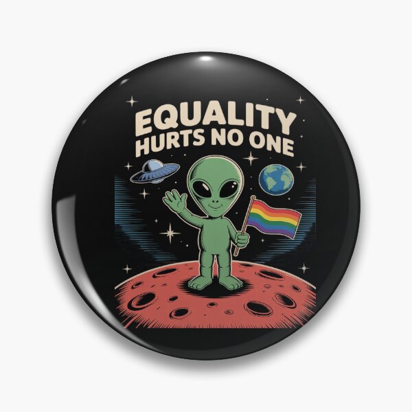 Item preview, Equality Hurts No One Funny Alien LGBTQ Pride Month Rainbow designed and sold by VladimiaPutin.