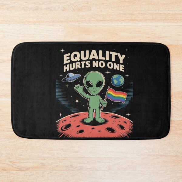 Item preview, Equality Hurts No One Funny Alien LGBTQ Pride Month Rainbow designed and sold by VladimiaPutin.