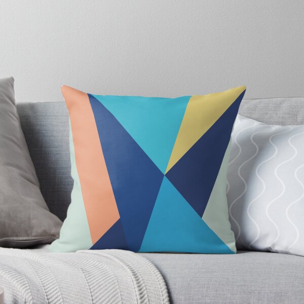 Item preview, Geometric Abstract Maritime Blue Triangles designed and sold by Petra Lang.