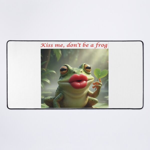 Item preview, Cute Frog Kiss Me Don't Be A Frog designed and sold by mywhimsicalworld7.