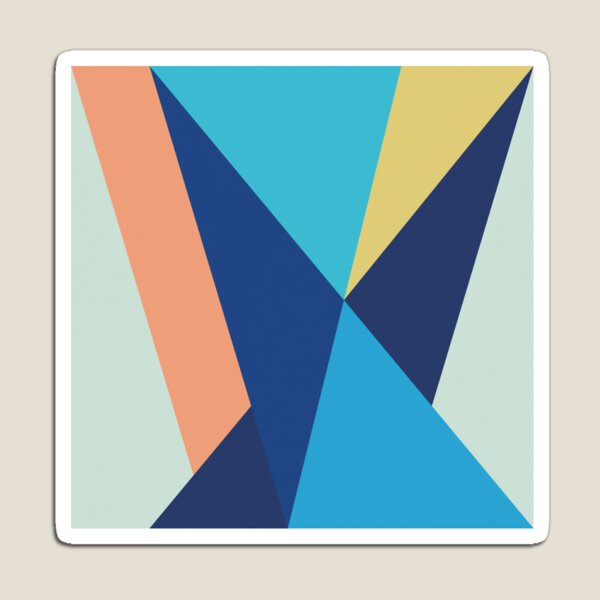 Item preview, Geometric Abstract Maritime Blue Triangles designed and sold by Petra Lang.