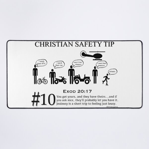 Item preview, Christian Safety Tip #10 : Exod 20:17 designed and sold by LoGoss-Official.